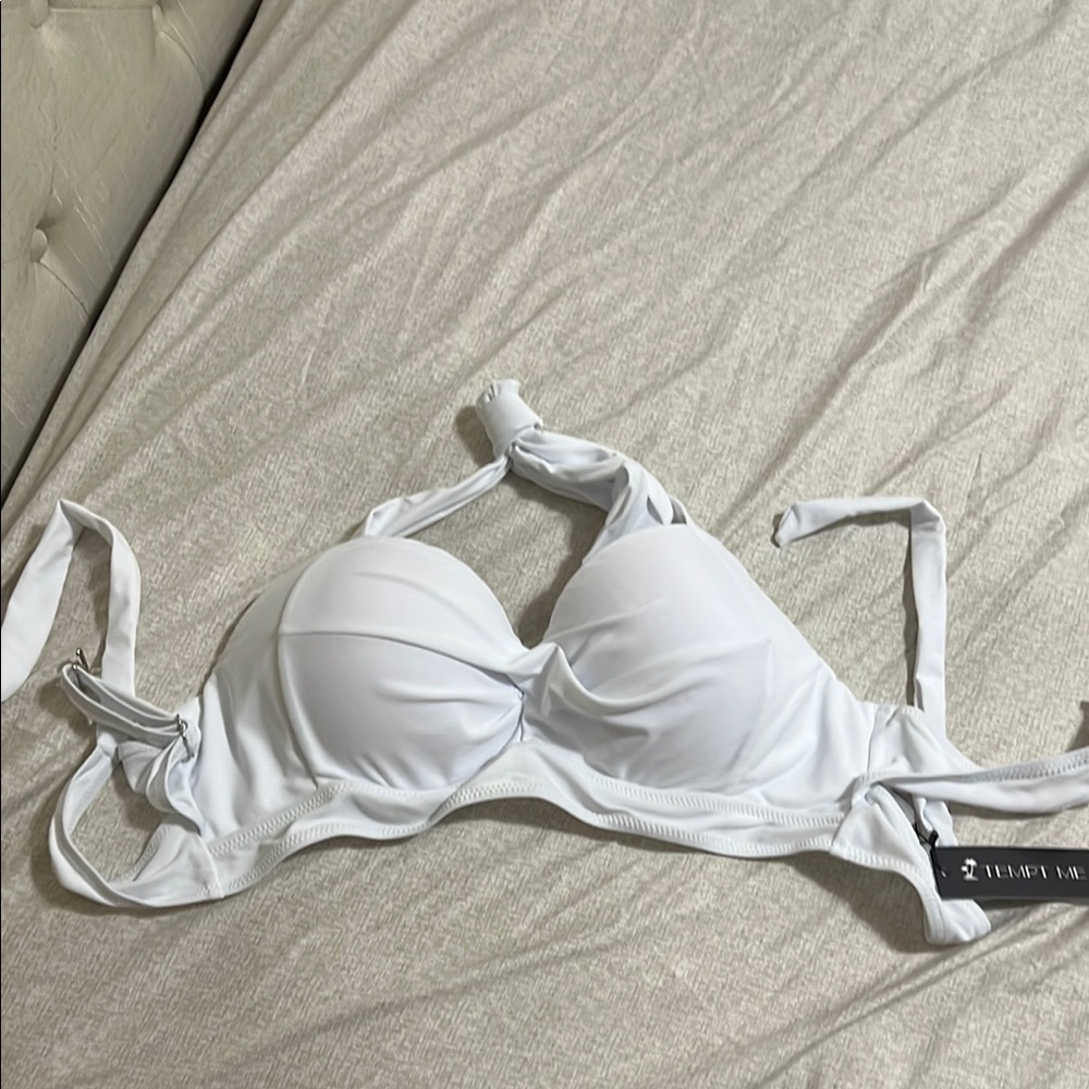 Elegant White Bikini Top